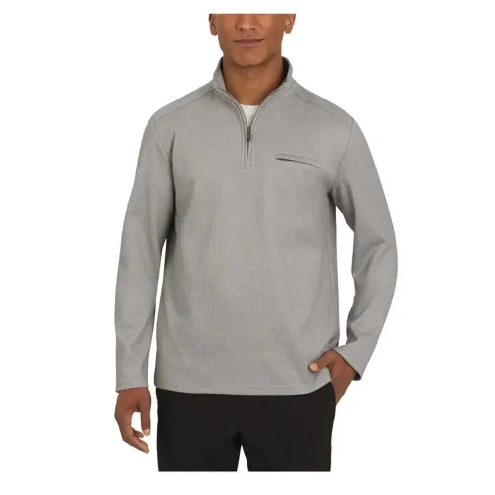 DKNY Men's Herringbone Quarter Zip Size M NEW # J535